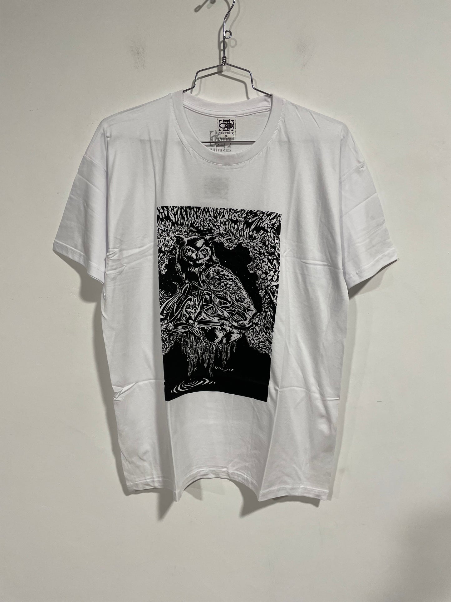 T shirt vecchia collezione Genethik Gufo Bianco