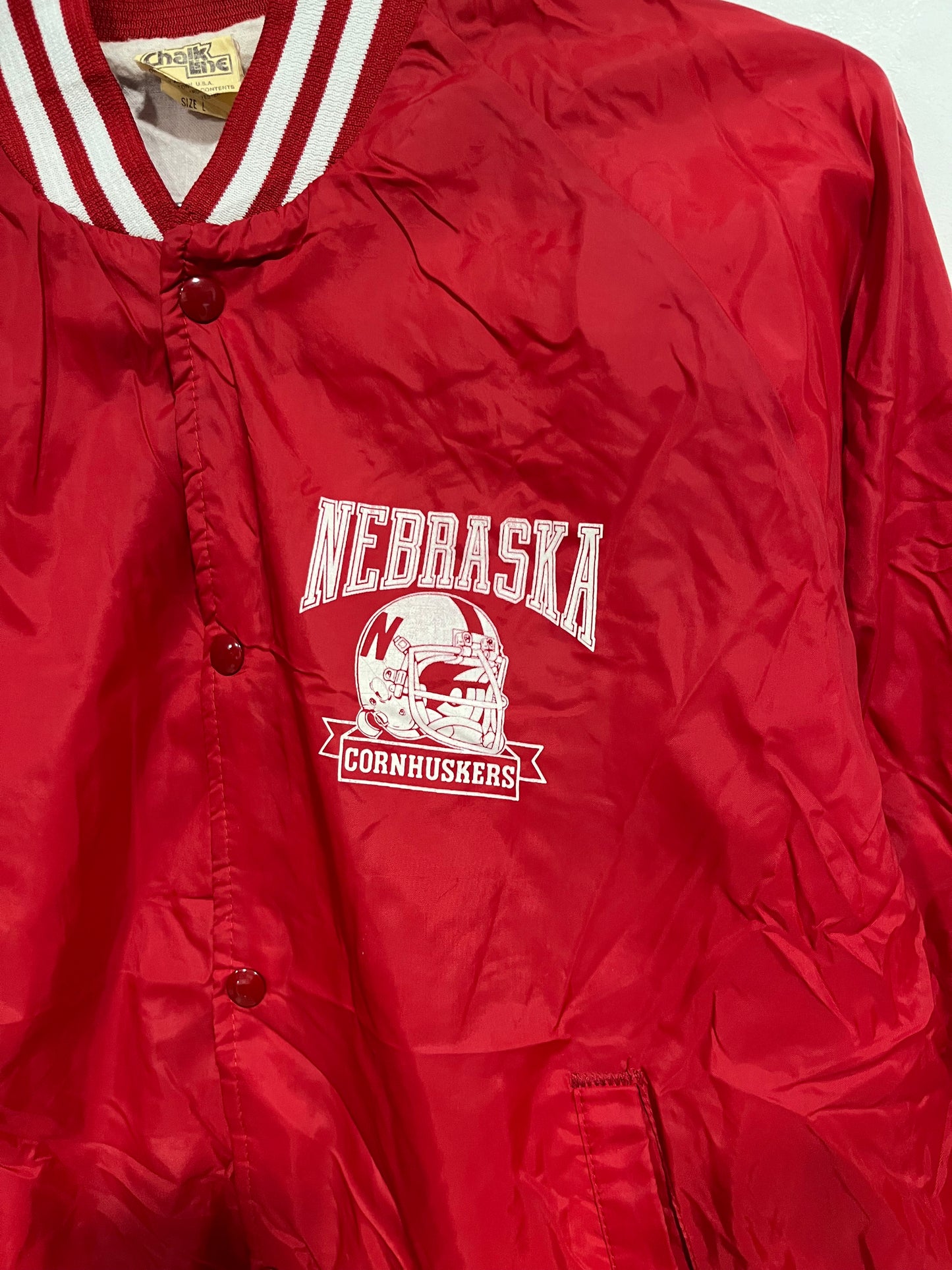 Raro giubbotto bomber Chalk Line anni 90 NCAA (G101)