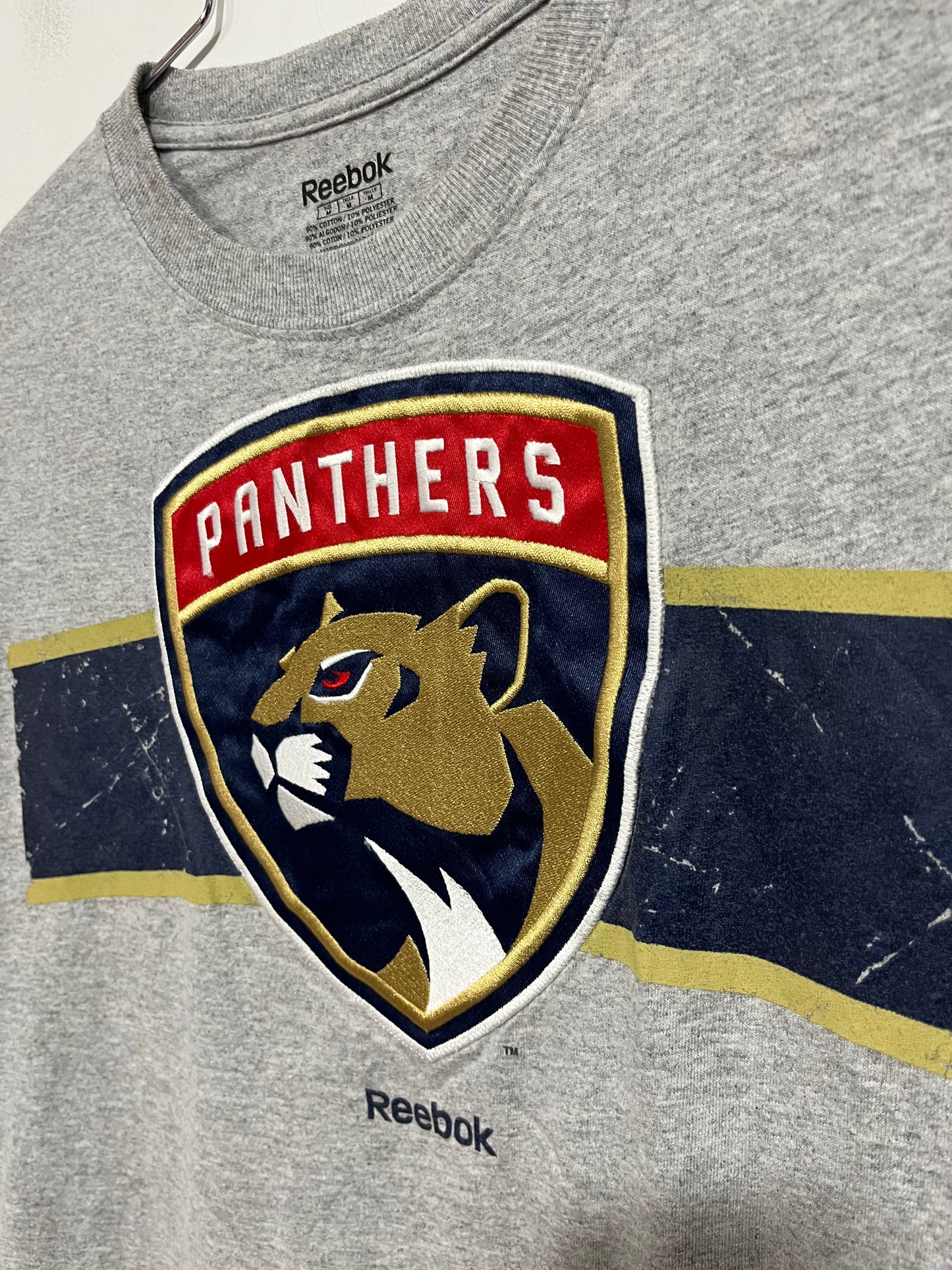 T shirt maniche lunghe Reebok NHL panthers (G240)