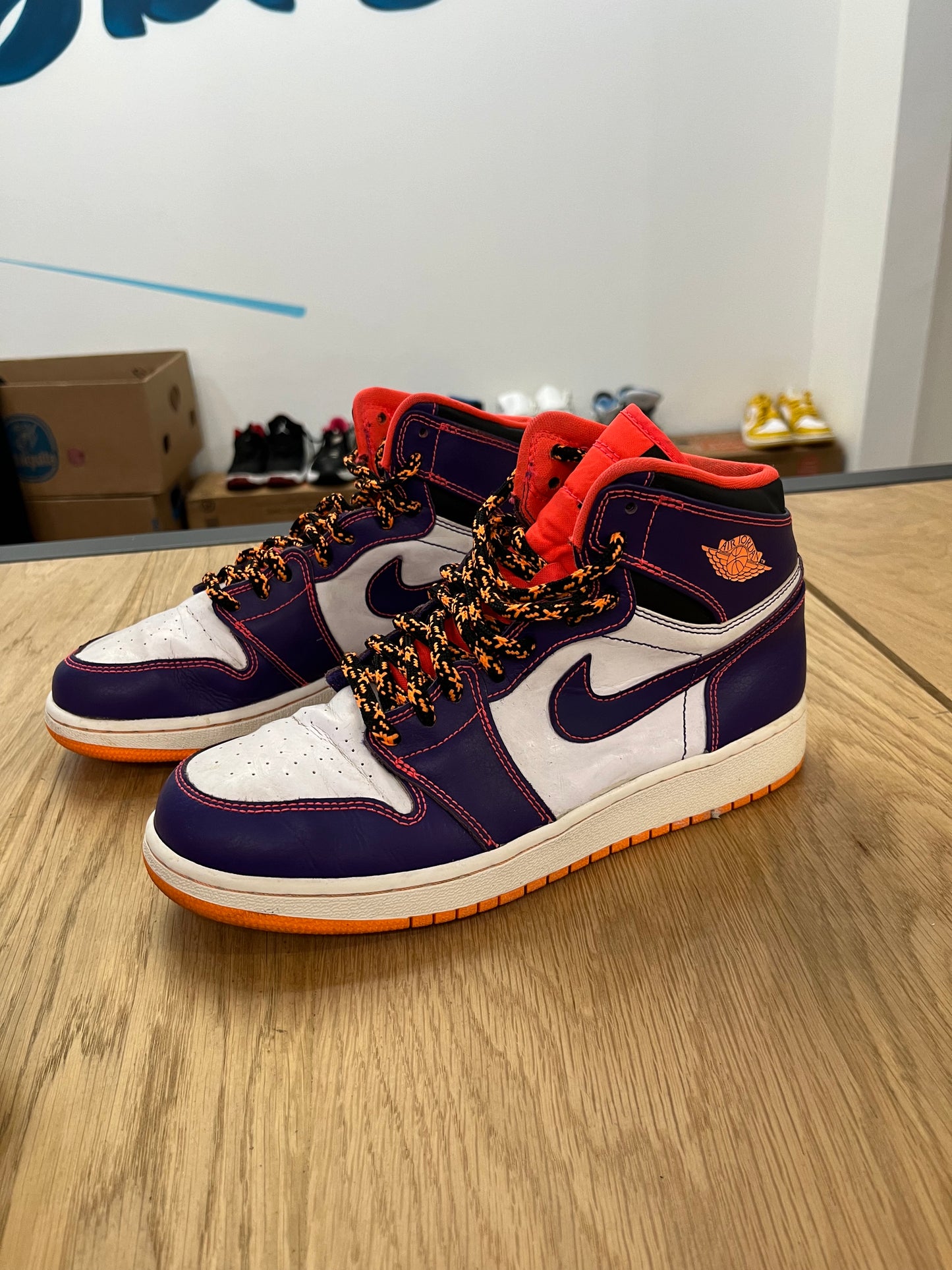 Jordan 1 high retro gs Taz 2014 (F888)