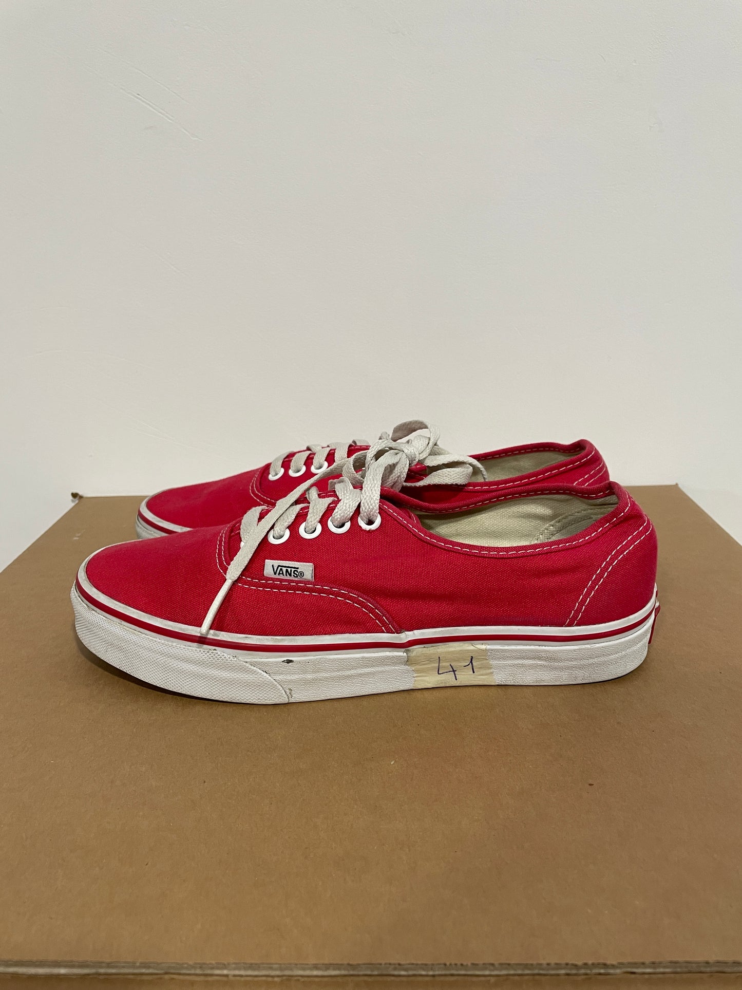 Scarpe vans authentic rosse (C319)