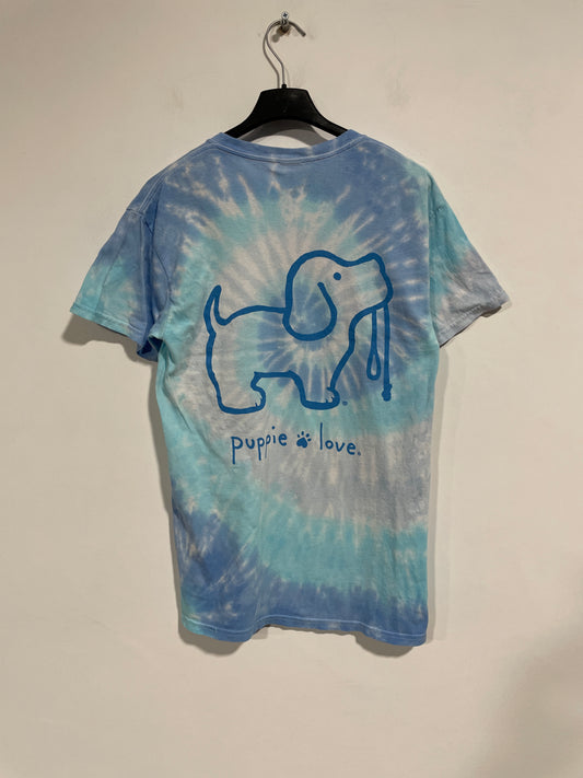 T shirt tie dye puppy love (MR213)