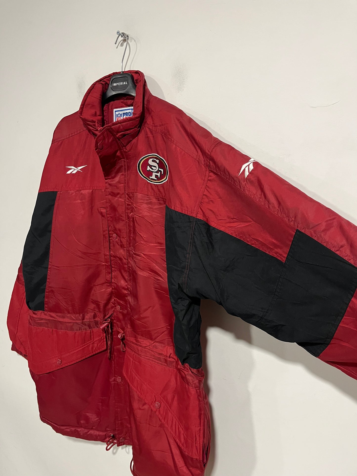 Giubbotto parka Reebok official NFL San Francisco 49ers (G731)
