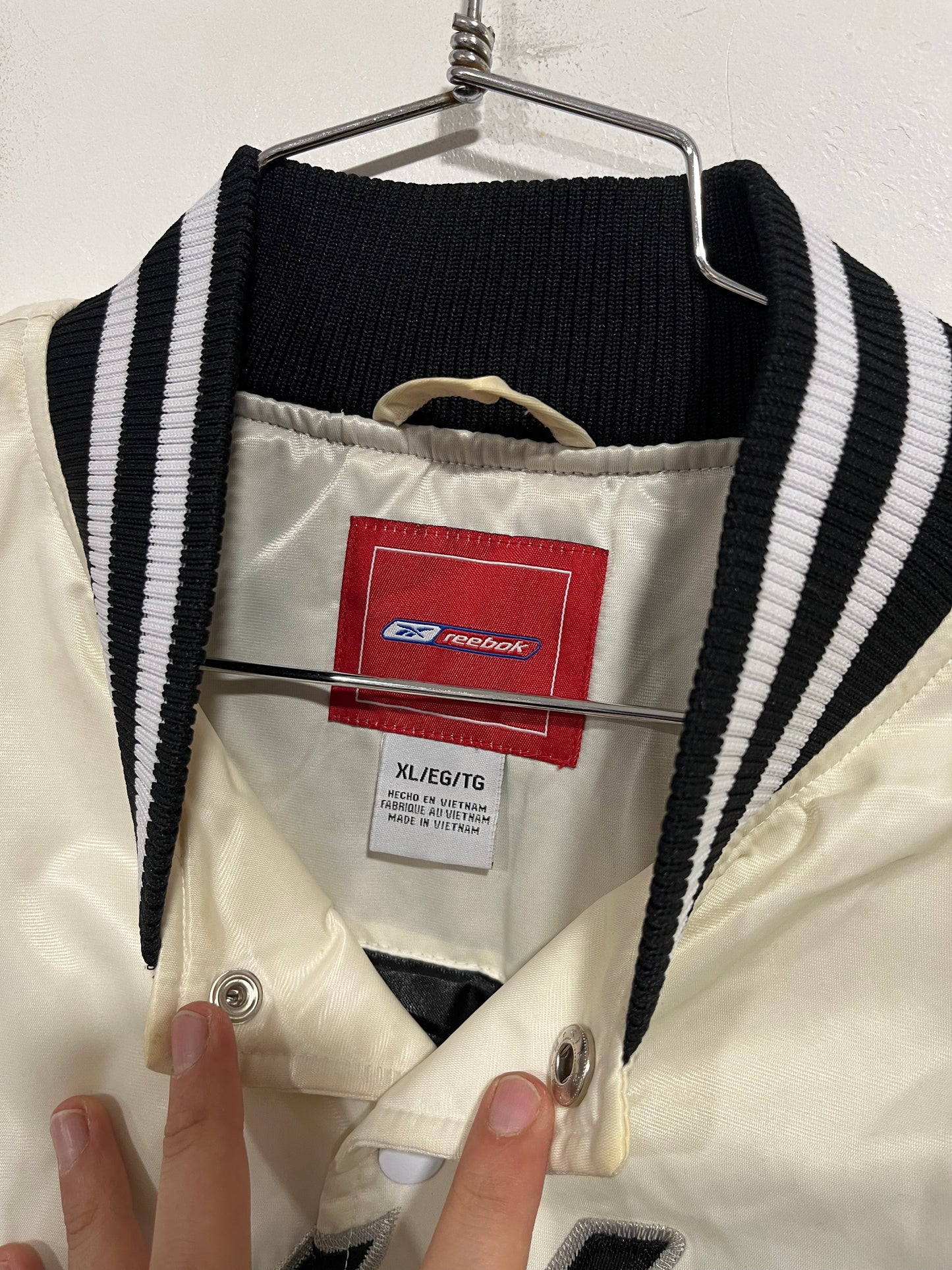 Raro giubbotto Bomber Jacket NFL Los Angeles Raiders anni 90 (H218)