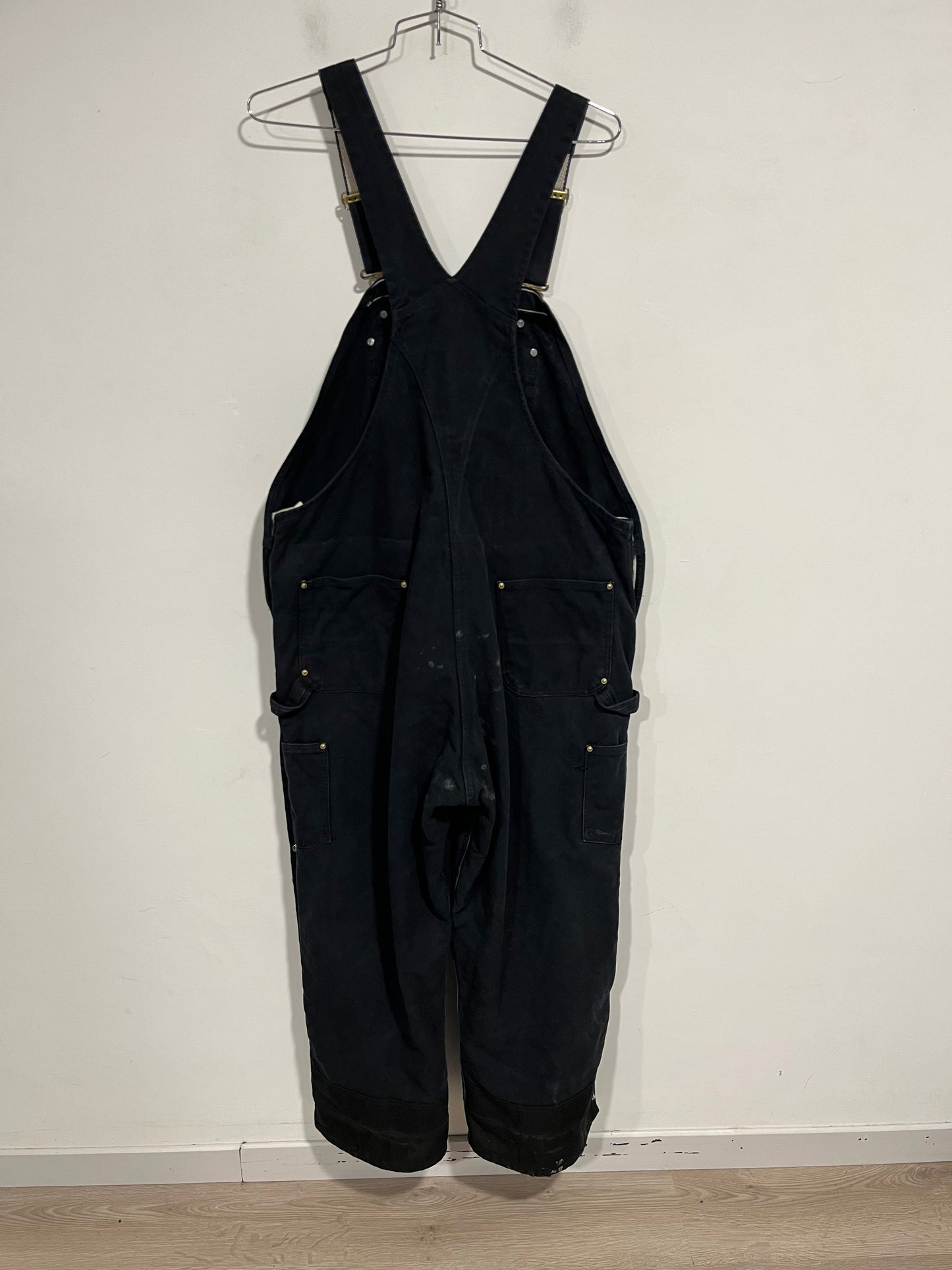 Salopette Carhartt double knee black (G635)