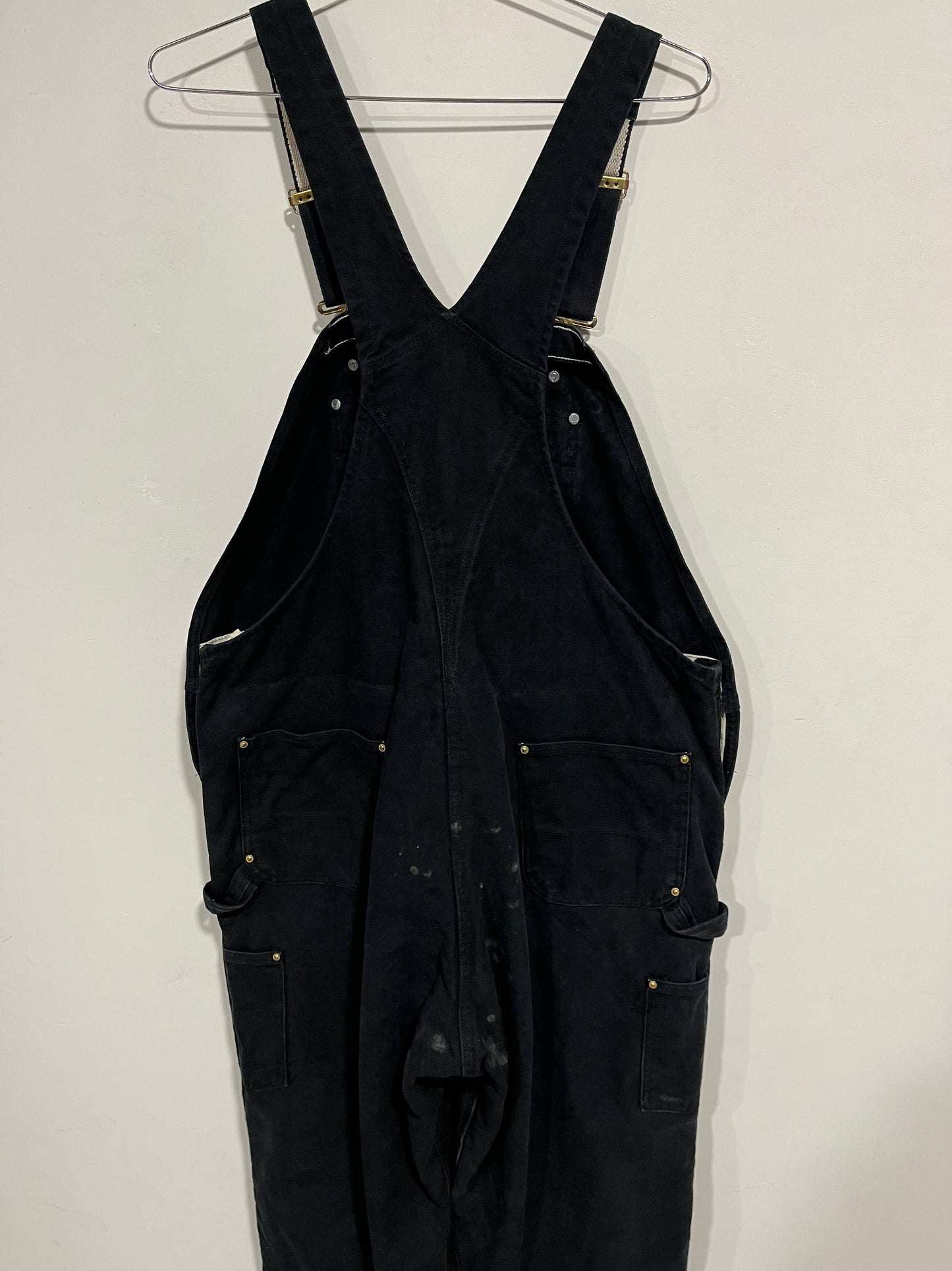 Salopette Carhartt double knee black (G635)