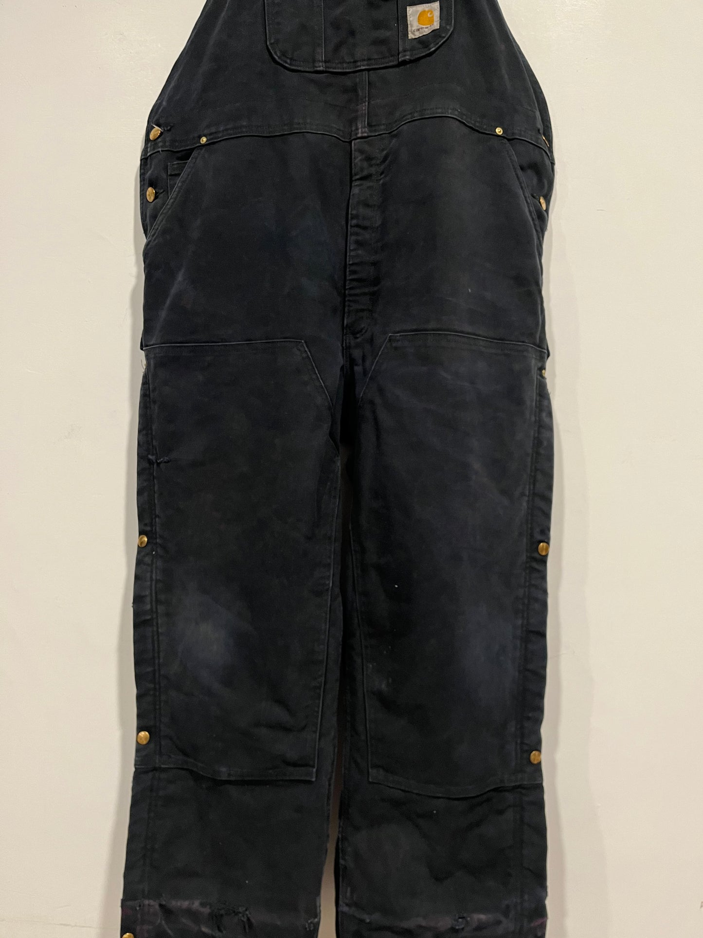 Salopette Carhartt double knee black (G635)