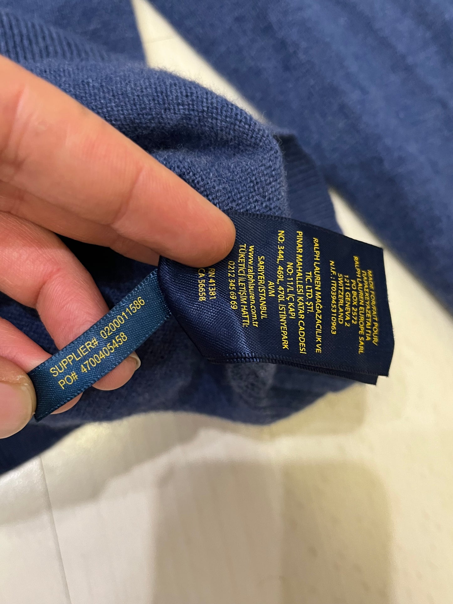 Maglioncino Ralph Lauren in lana merino (G918)