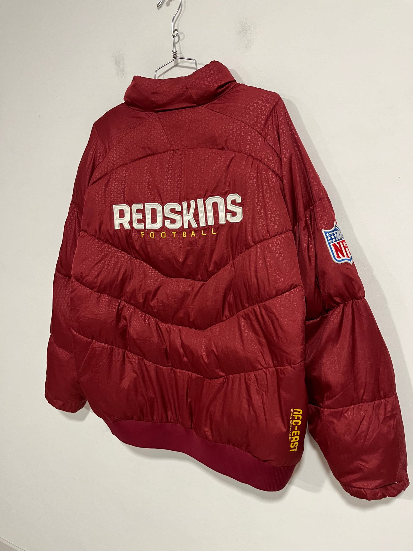 Raro giubbotto piumino NFL Washington Redskins (F548)