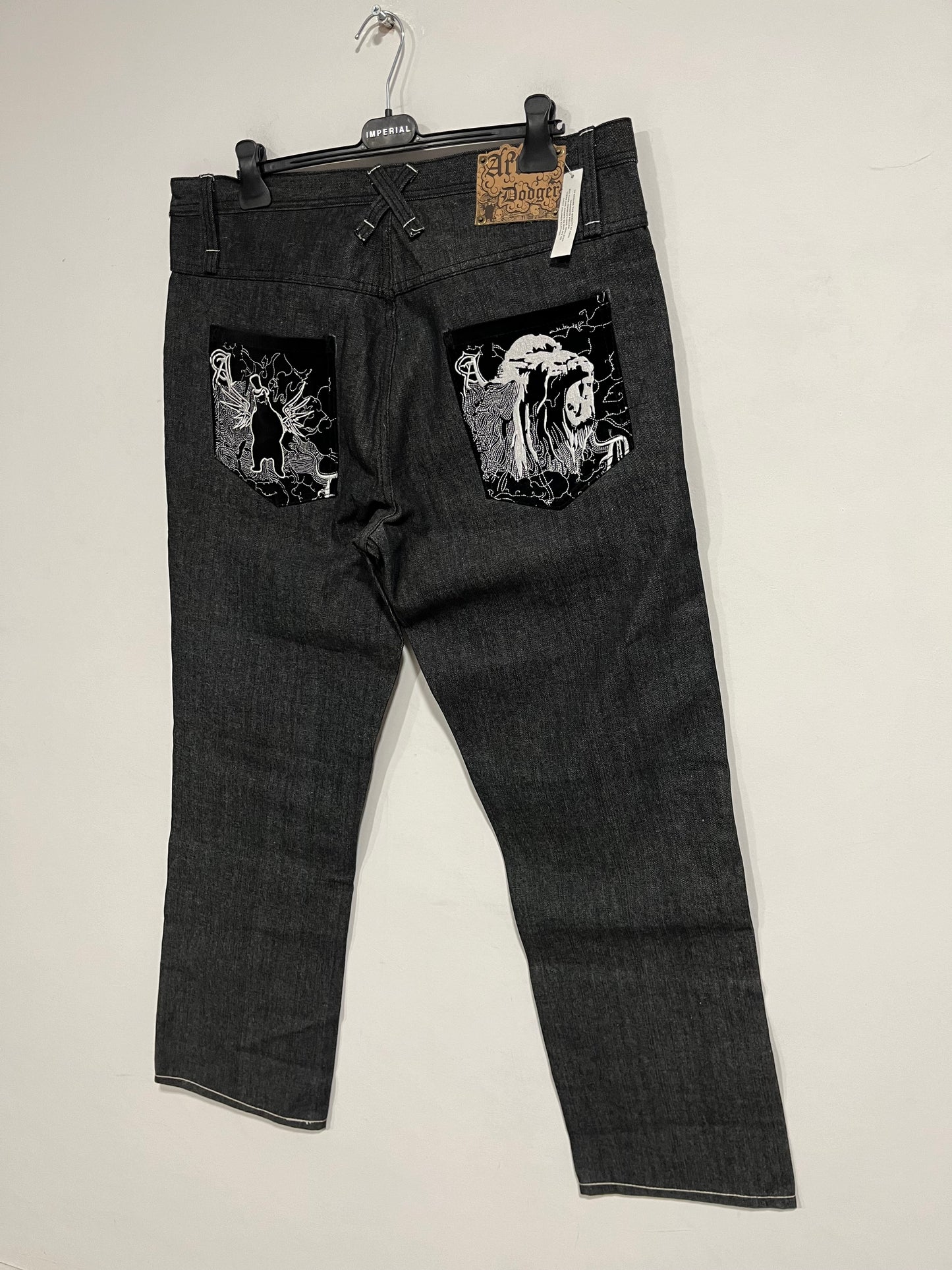 Raro jeans baggy Artful Dodger nuovo con cartellino (F517)