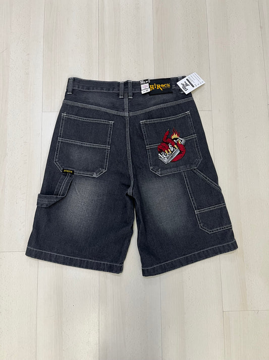 Jorts baggy con ricamo Custom (H223)
