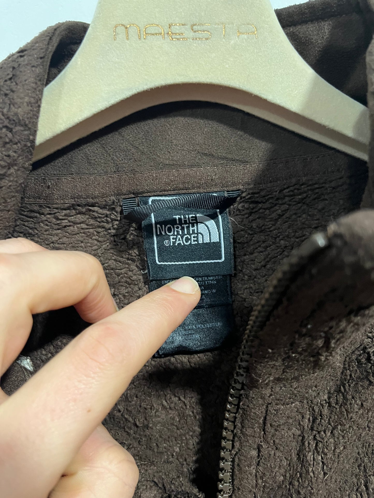 Pile The North face fleece marrone (G984)