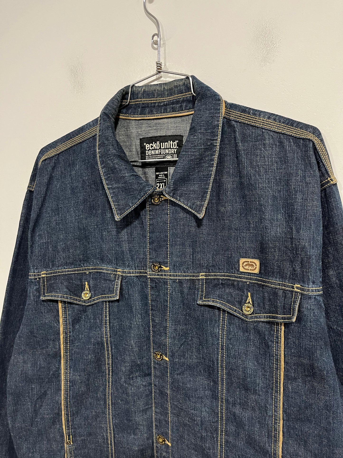 Giubbotto in jeans Ecko hip hop y2k (H186)