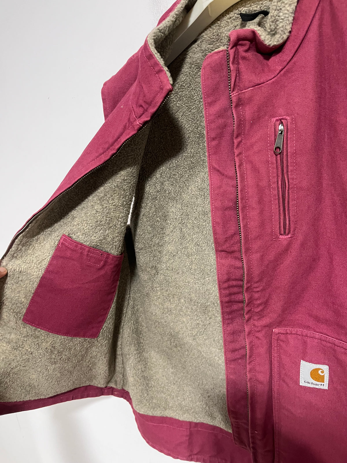 Rarissimo Gilet Carhartt workwear bordeaux (H284)