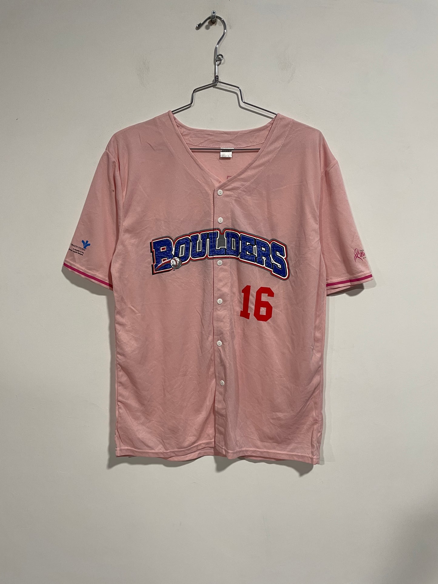 Maglia baseball rosa (C481)