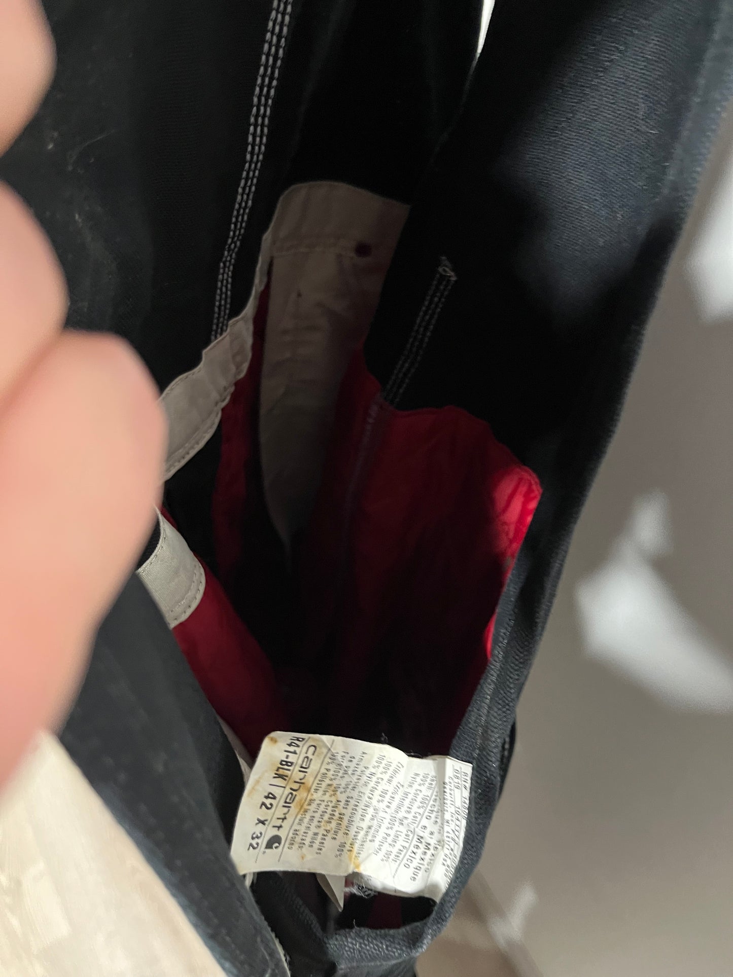 Salopette Carhartt overall nera (G992)