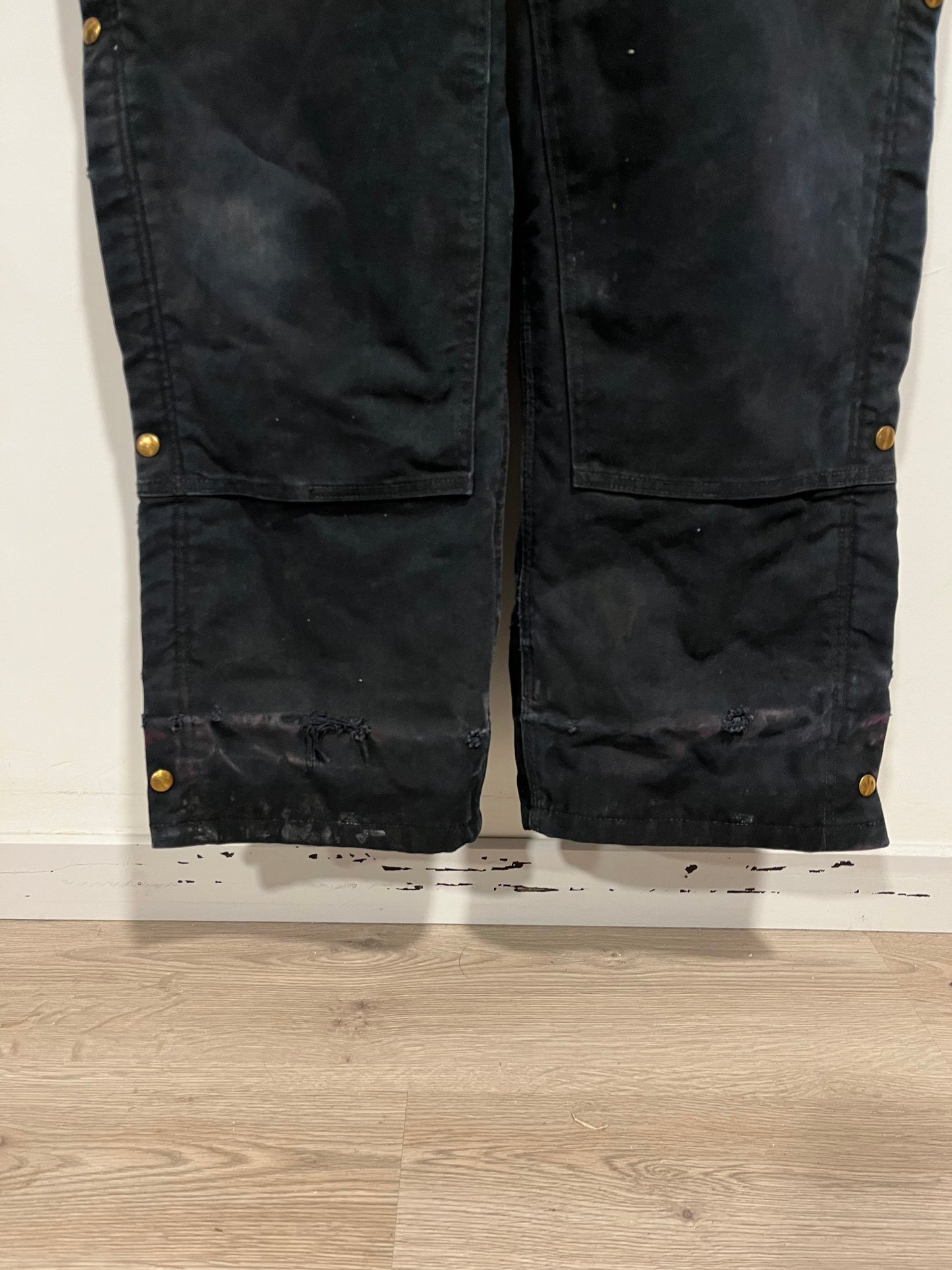 Salopette Carhartt double knee black (G635)