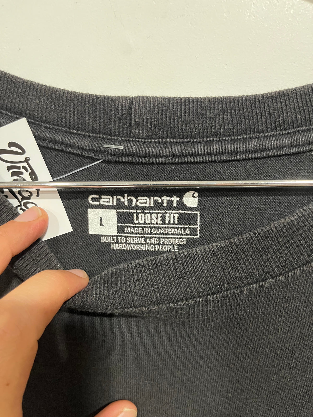 T shirt Carhartt long sleeve nera (H286)