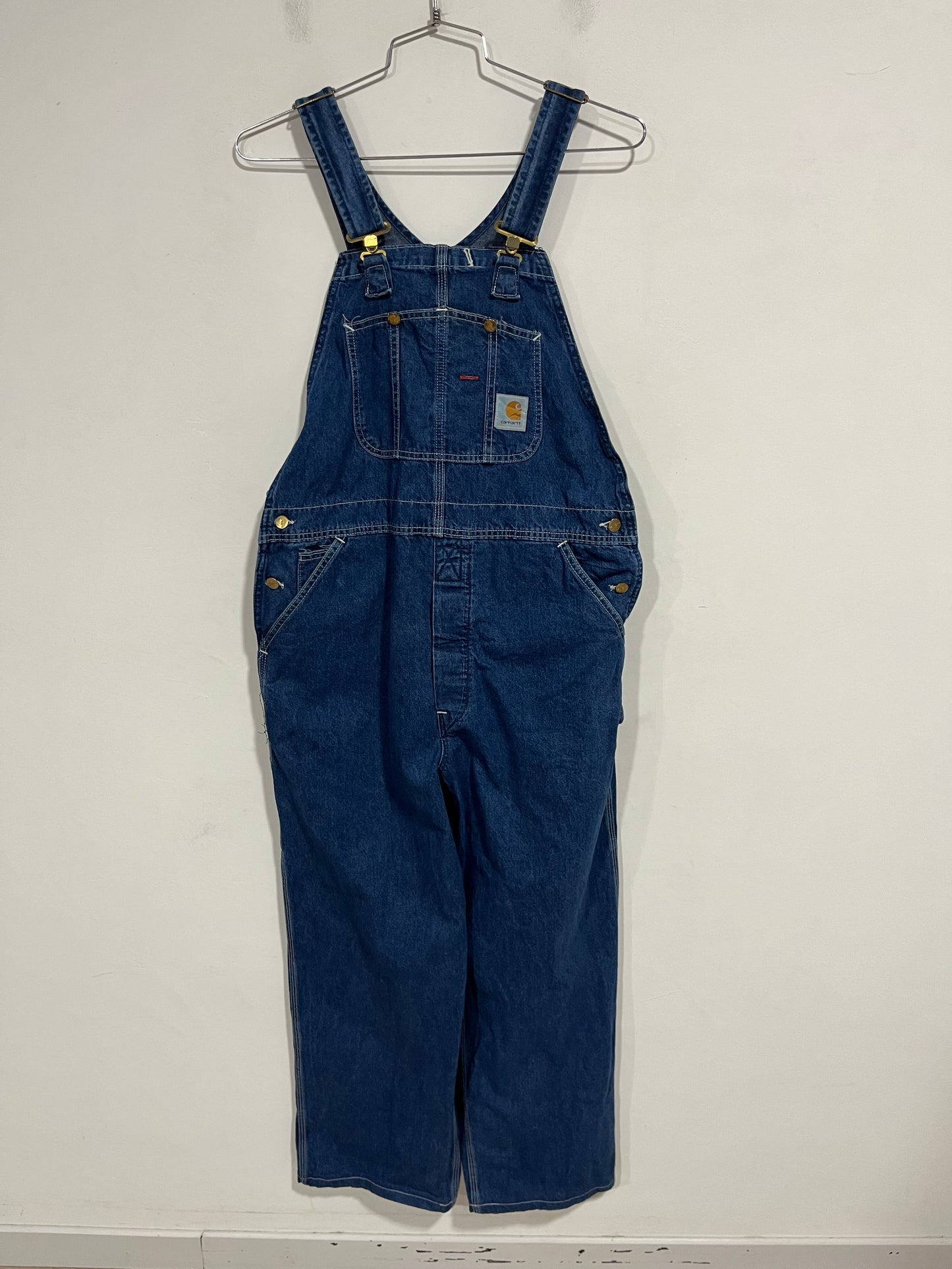 Salopette Carhartt in jeans Made in USA (F508)