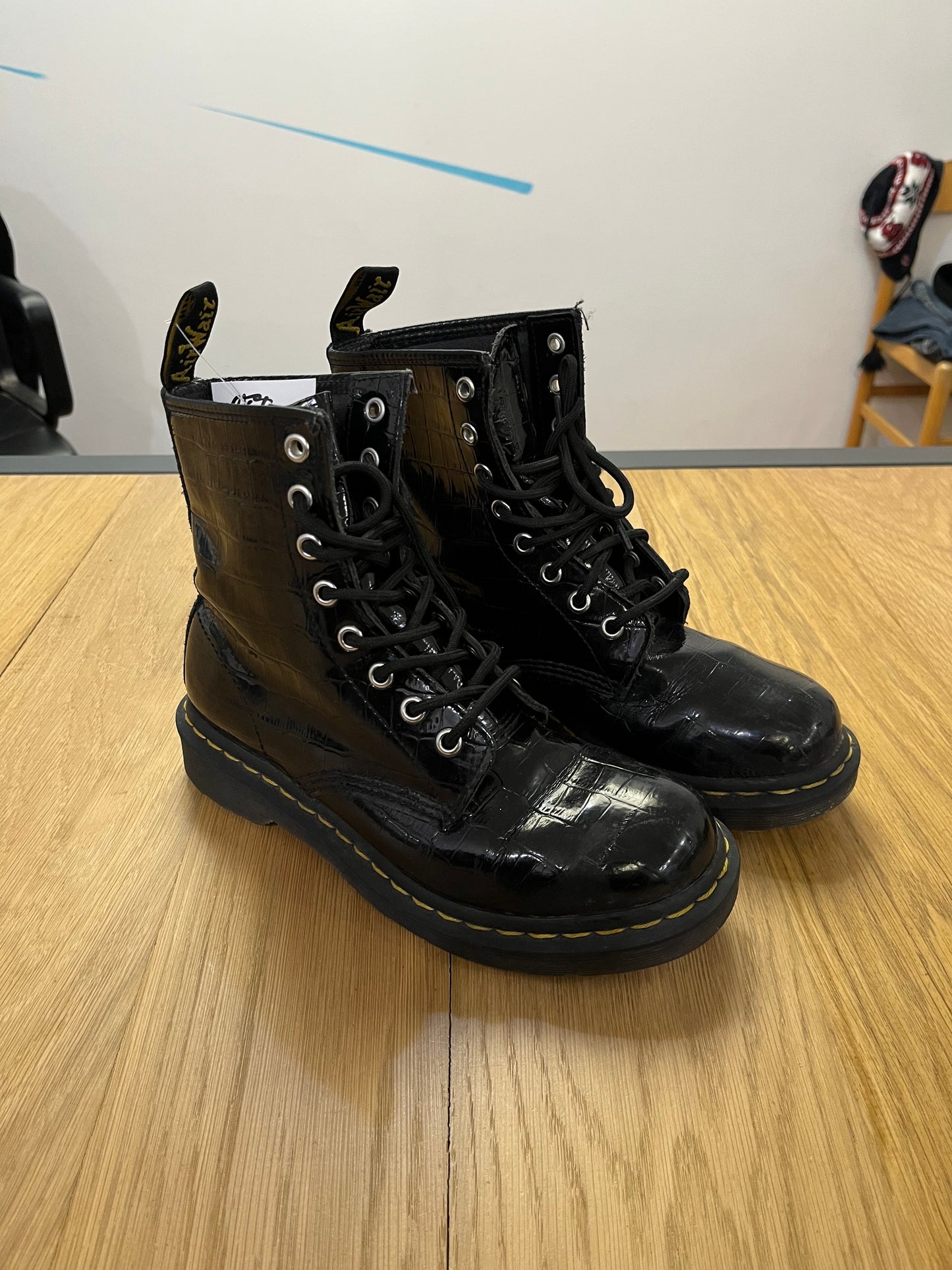 Stivaletti Dr Martens 1460 W lucidi neri (G812)