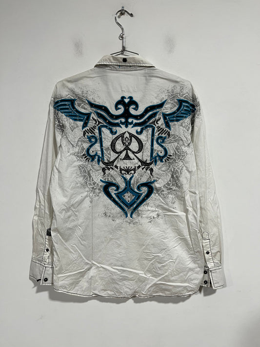 Rara camicia ricamata Roar Y2k (H207)