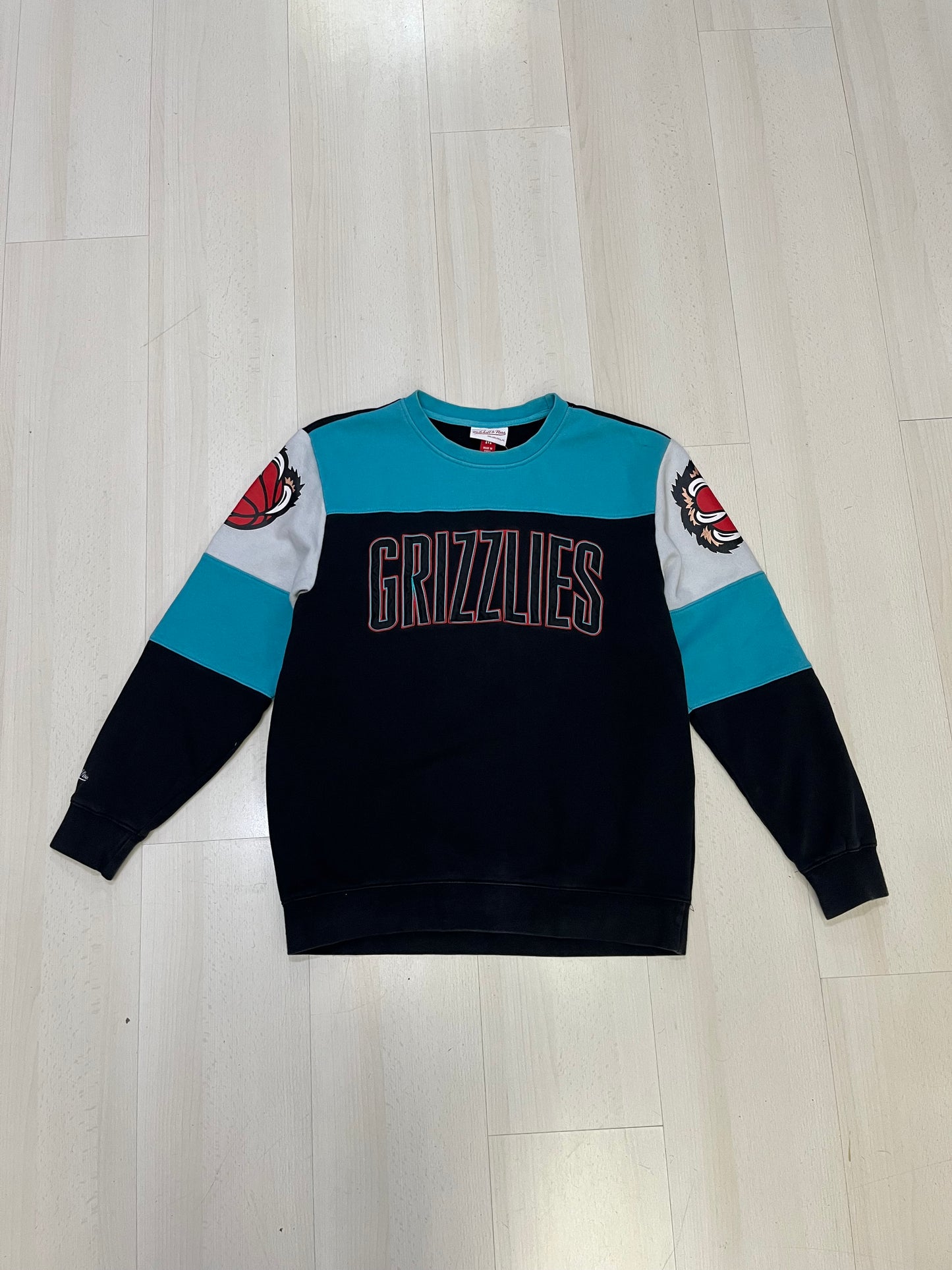 Felpa girocollo Mitchell & Ness Memphis Grizzlies (H041)