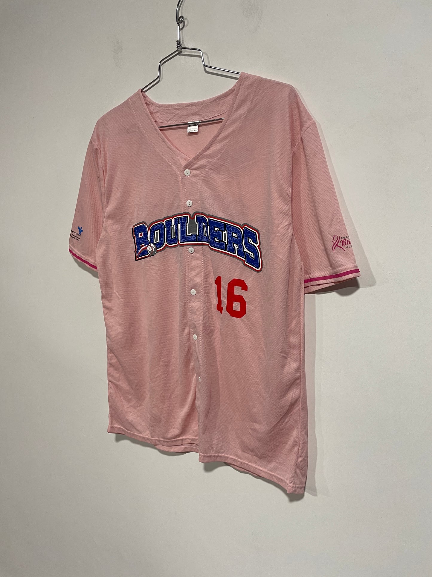 Maglia baseball rosa (C481)