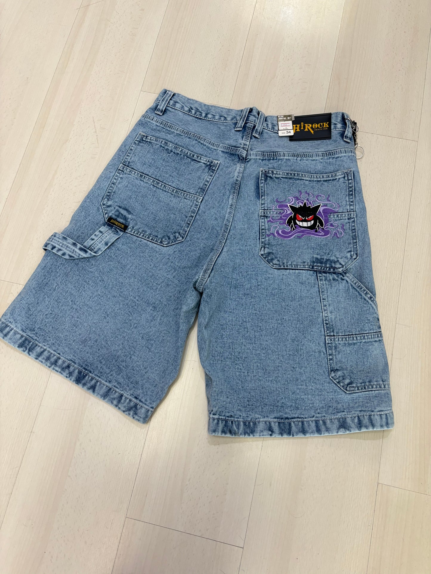 Jorts Baggy con ricamo Gengar (H269)