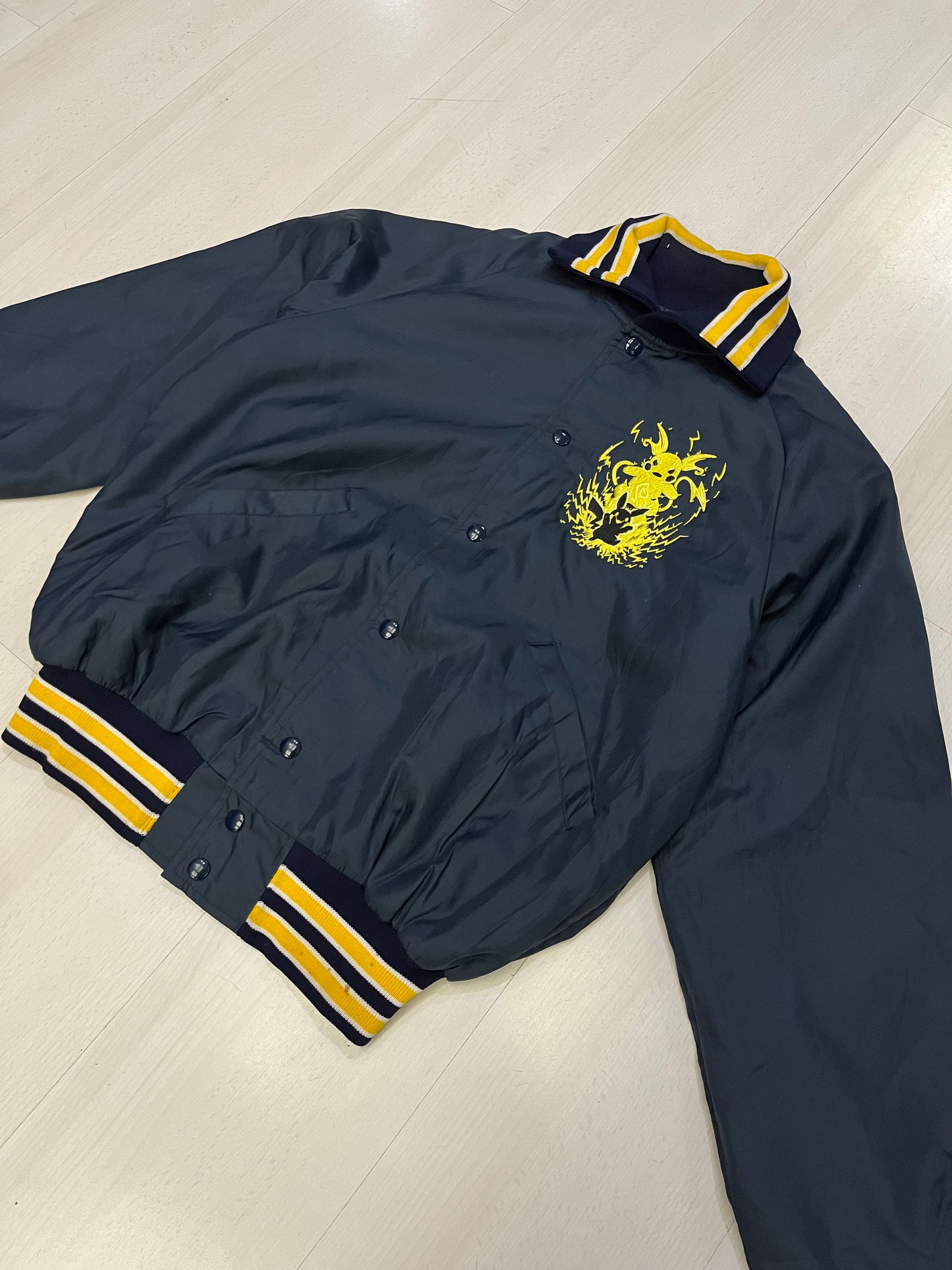 Giubbotto bomber Butwin Made in USA Custom pokemon Pikachu (G914)