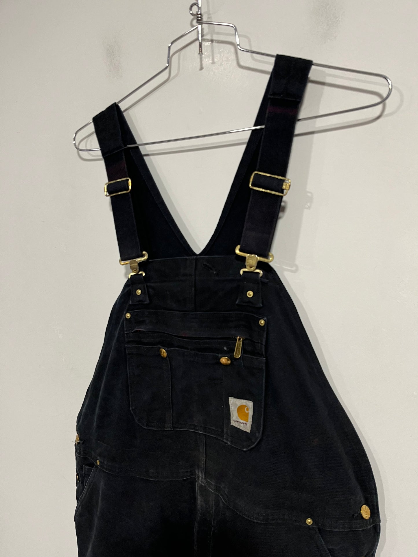 Salopette Carhartt double knee black (G635)