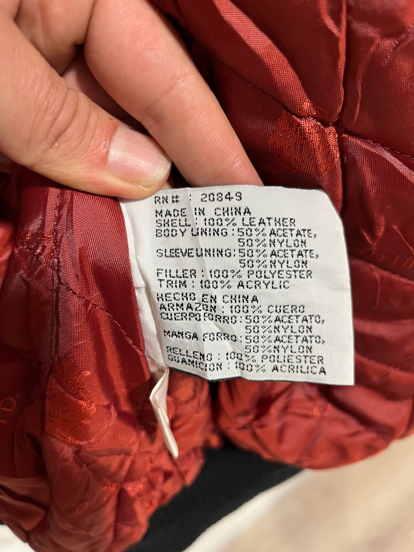 Introvabile Giubbotto Ecko anni 2000 in pelle (H056)