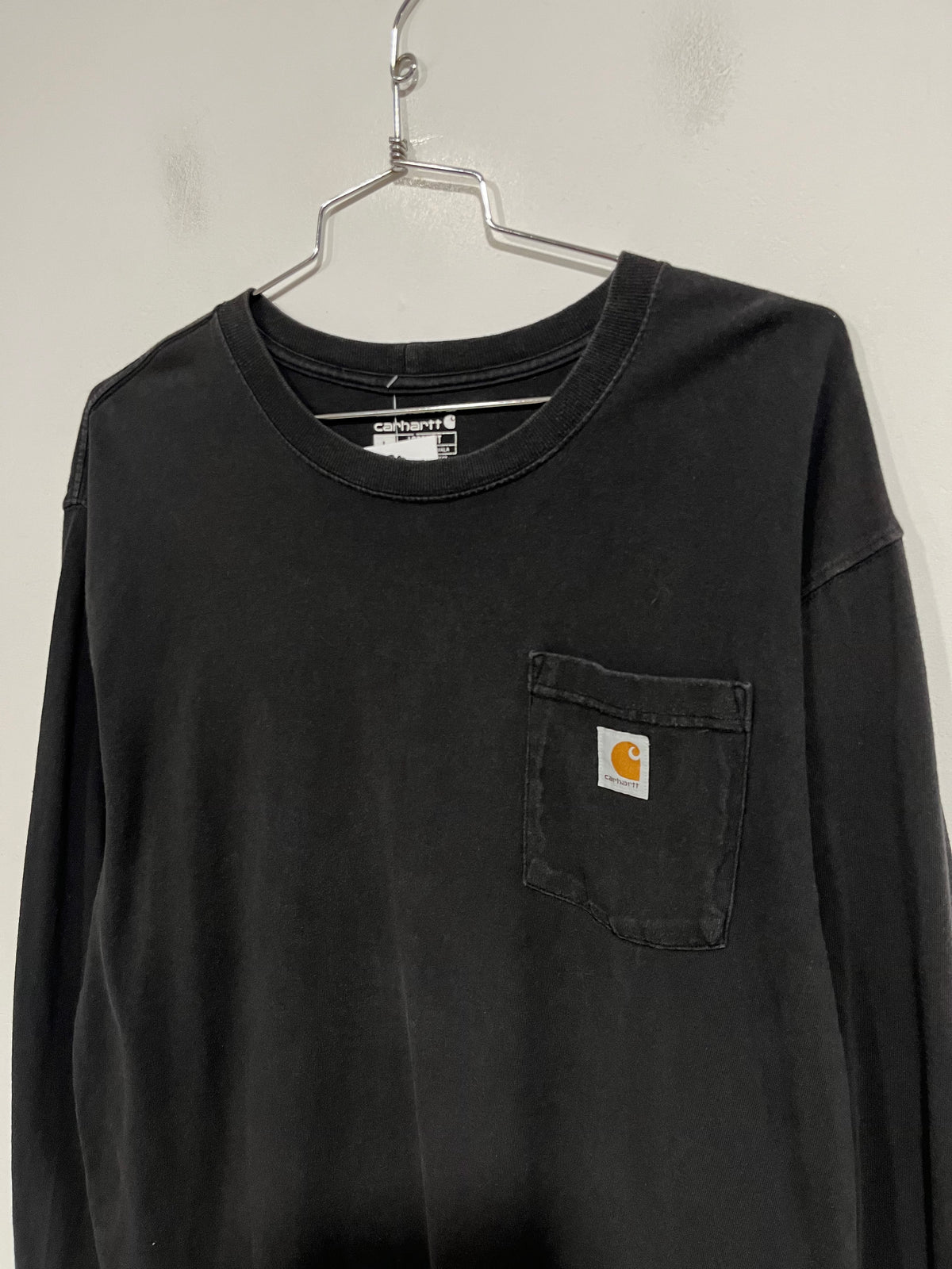 T shirt Carhartt long sleeve nera (H286)