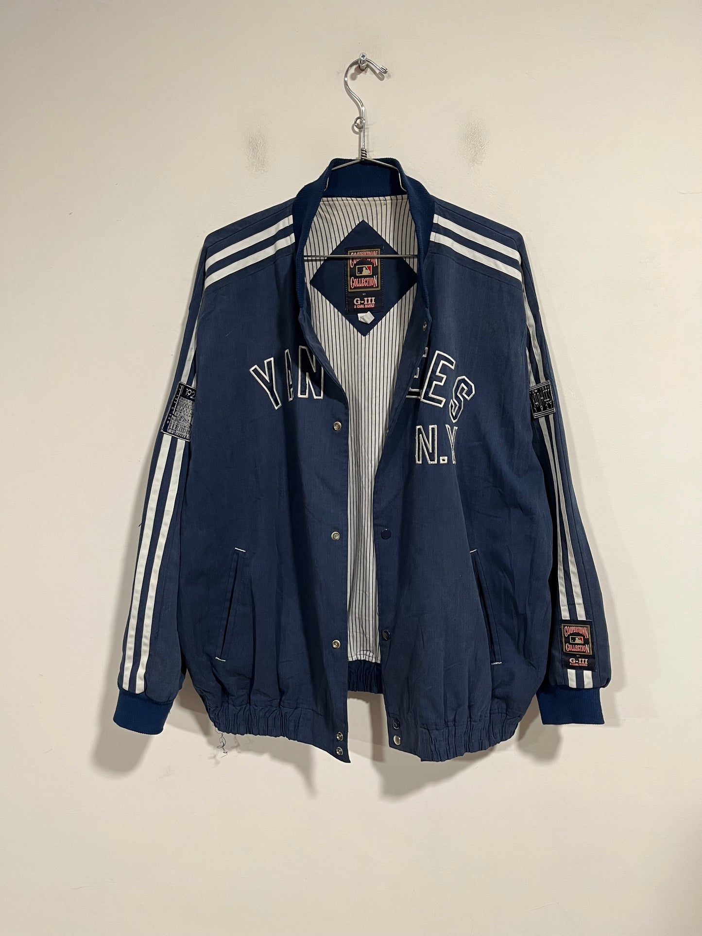 Raro giubbotto bomber G-III Carl Banks New York Yankees anni 90 (H202)
