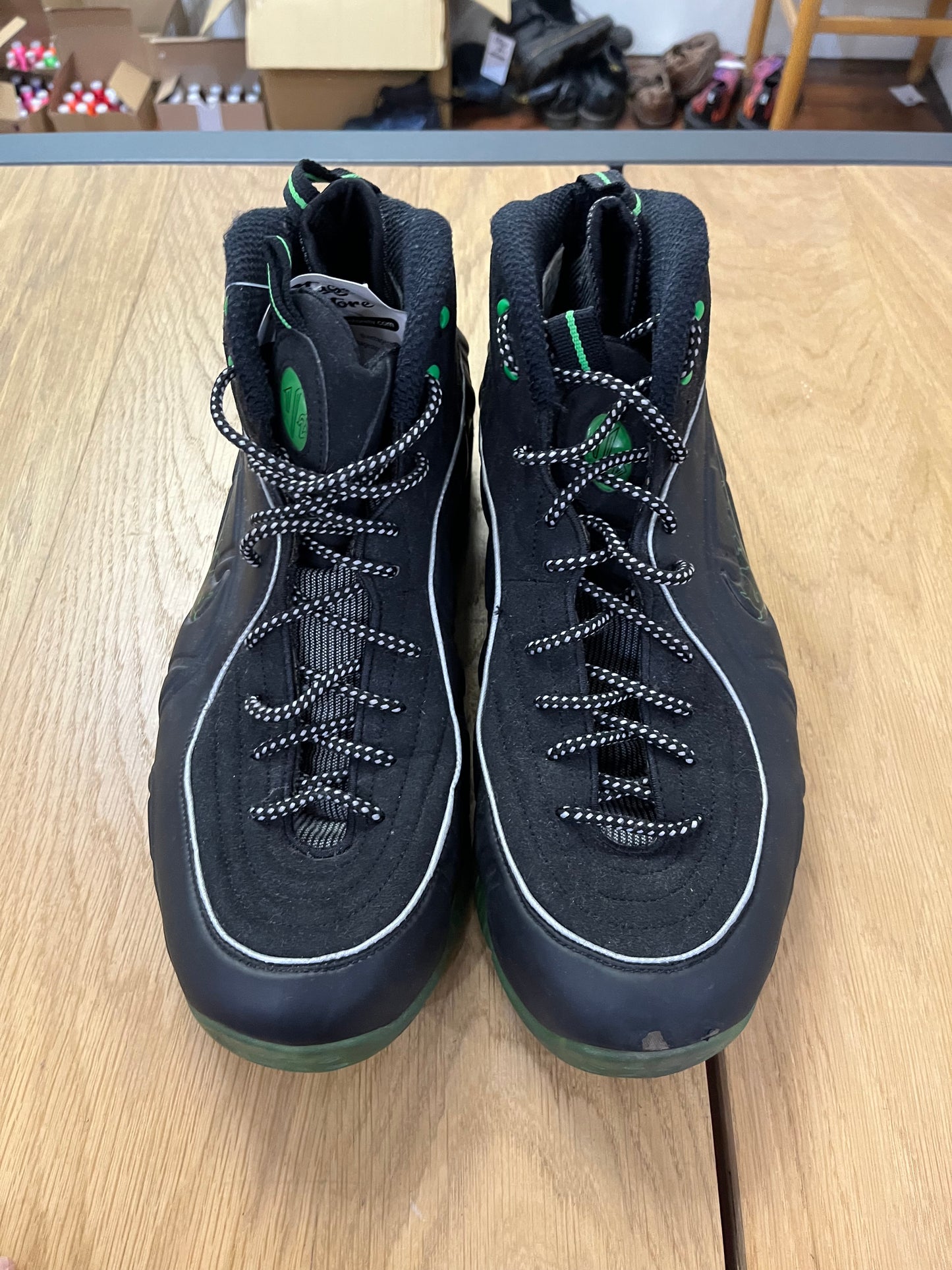 Rare scarpe Nike Air 1/2 Cent Green Spark Black Penny 2009 (H017)