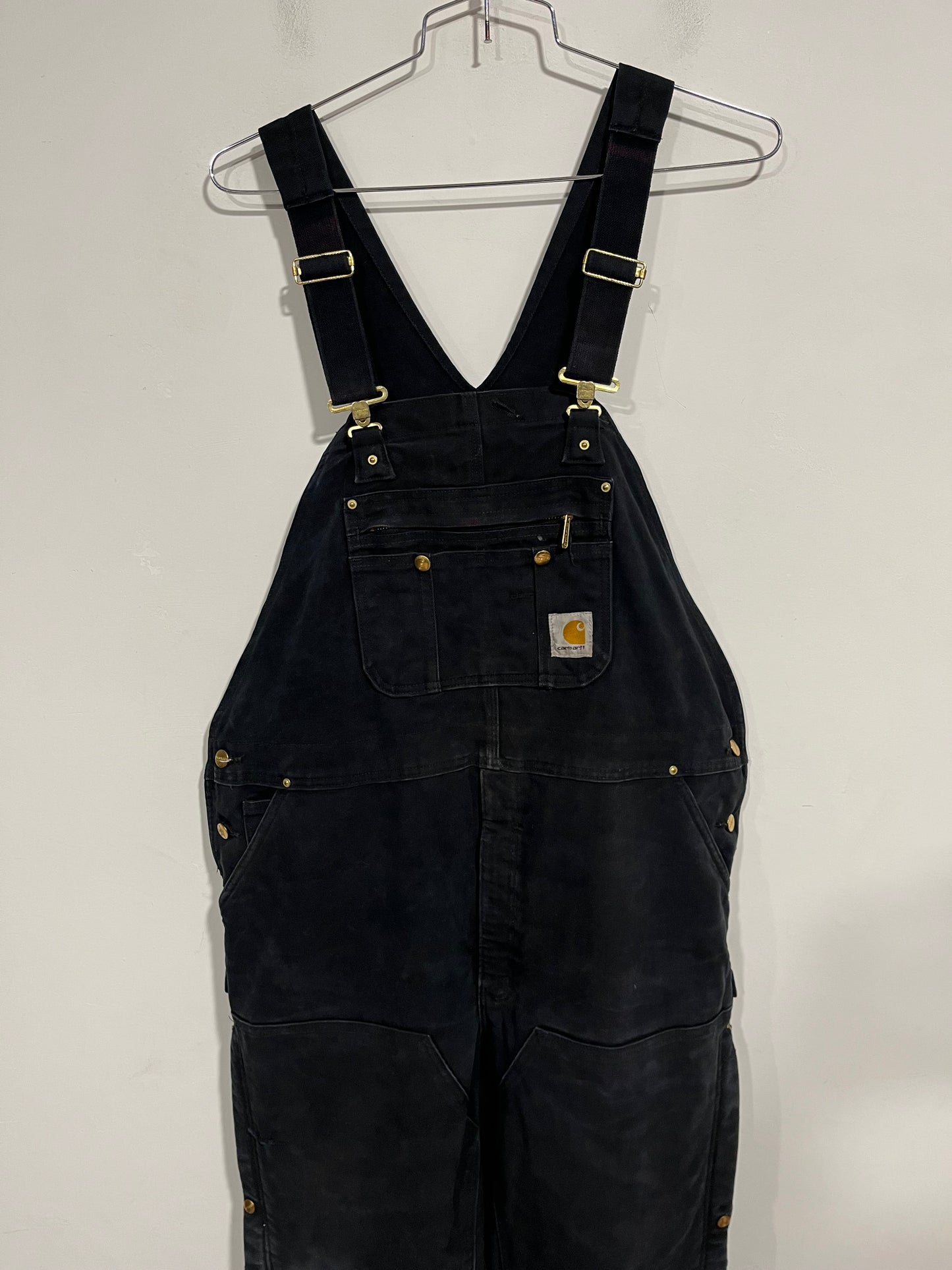Salopette Carhartt double knee black (G635)