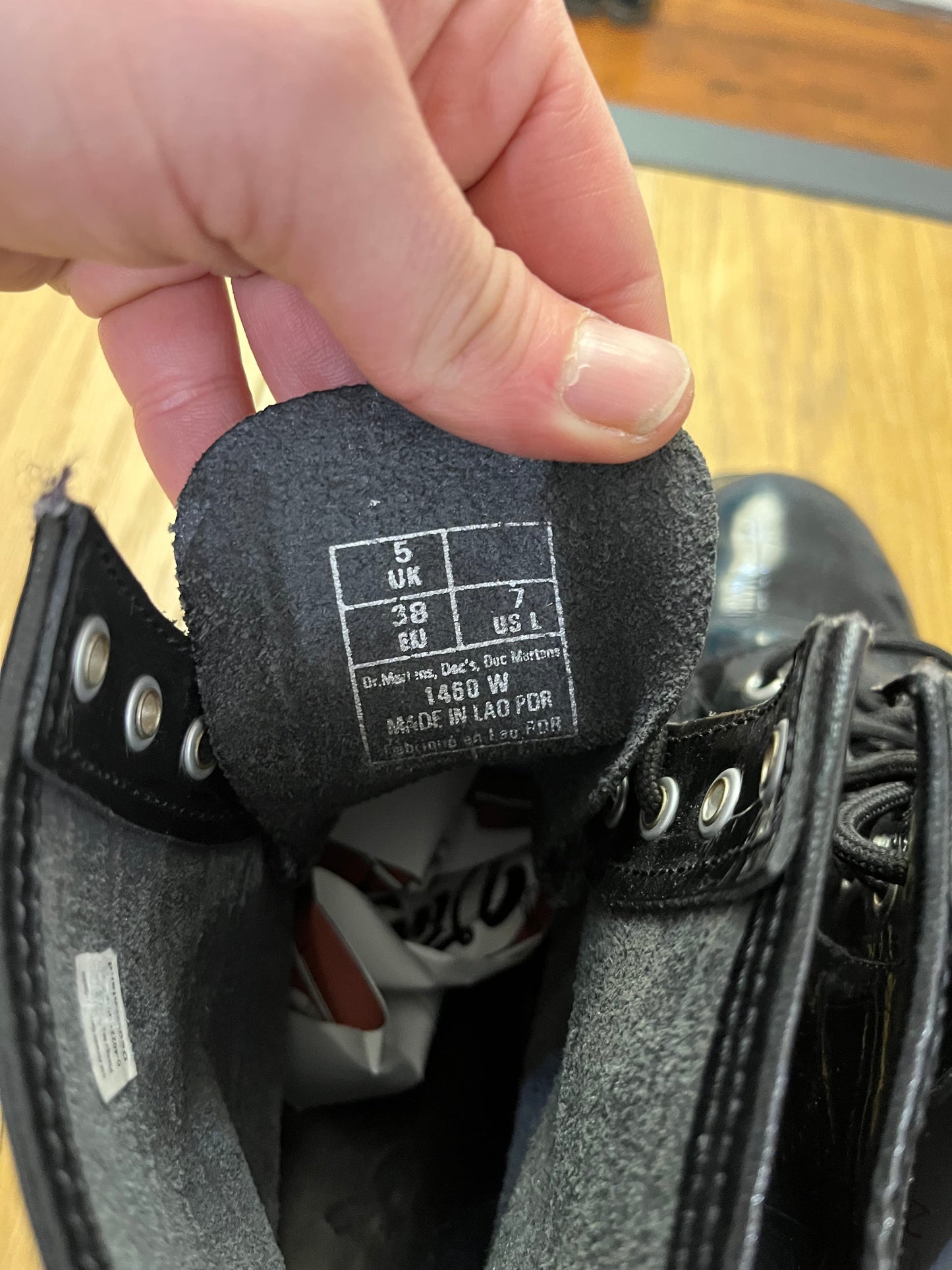 Stivaletti Dr Martens 1460 W lucidi neri (G812)