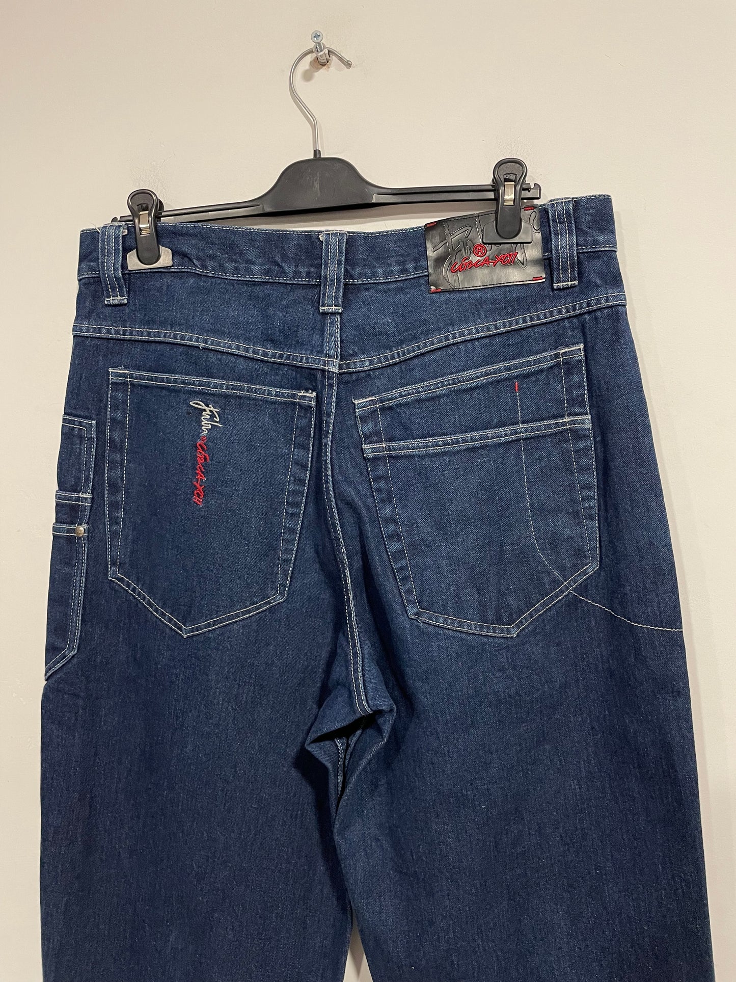 Raro jeans baggy FUBU Circa anni 90 (D538)