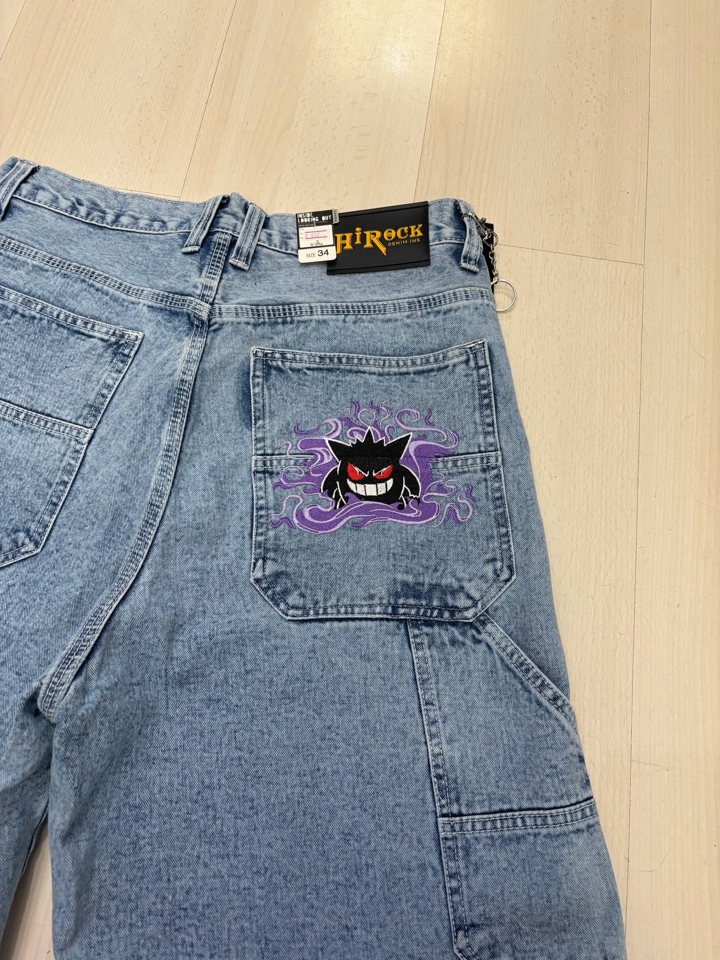 Jorts Baggy con ricamo Gengar (H269)