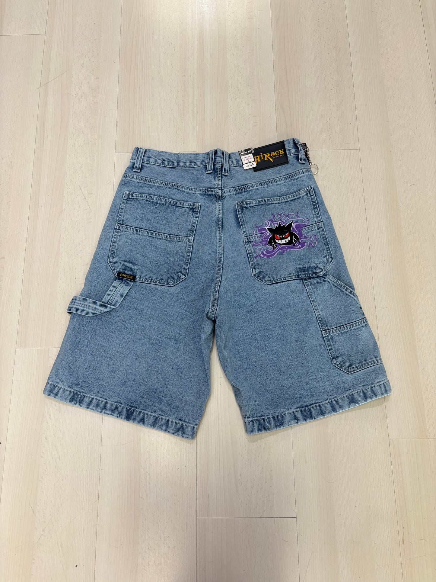 Jorts Baggy con ricamo Gengar (H269)