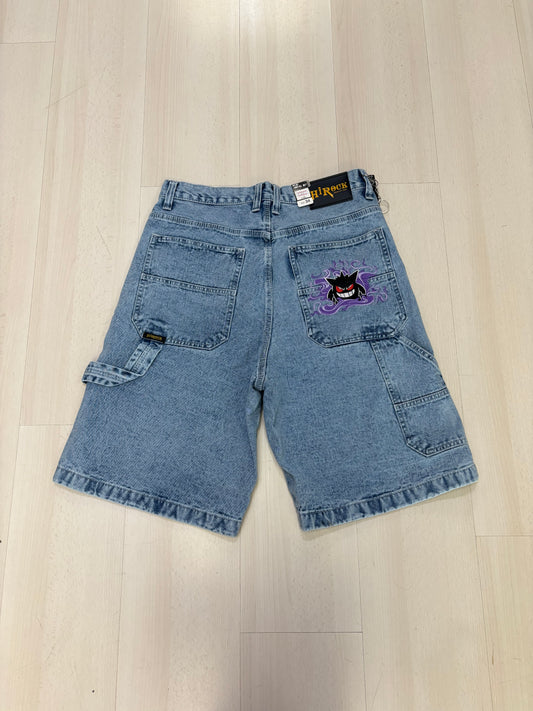 Jorts Baggy con ricamo Gengar (H269)