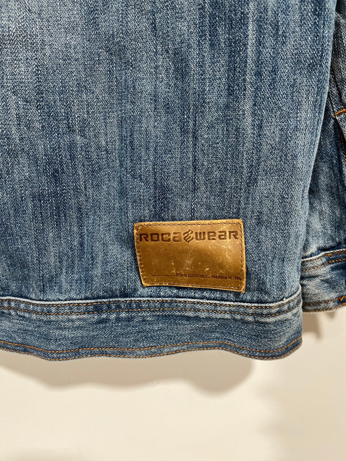 Raro giubbotto in jeans Rocawear (H133)