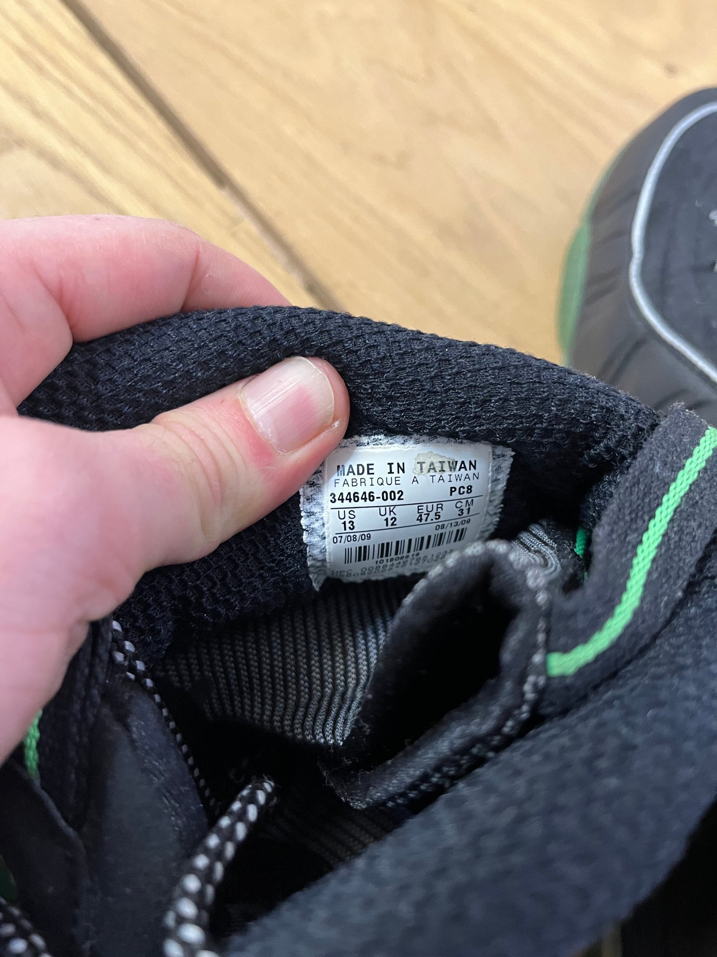 Rare scarpe Nike Air 1/2 Cent Green Spark Black Penny 2009 (H017)