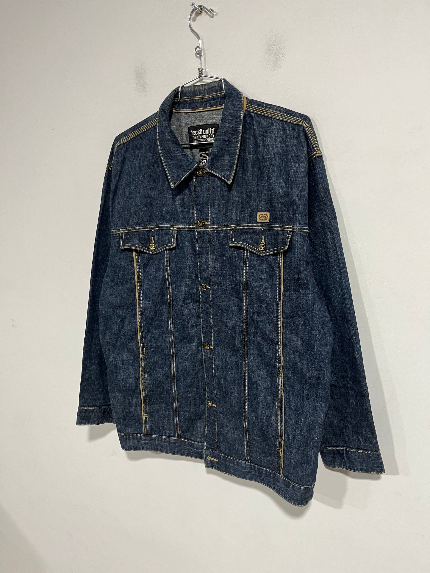 Giubbotto in jeans Ecko hip hop y2k (H186)