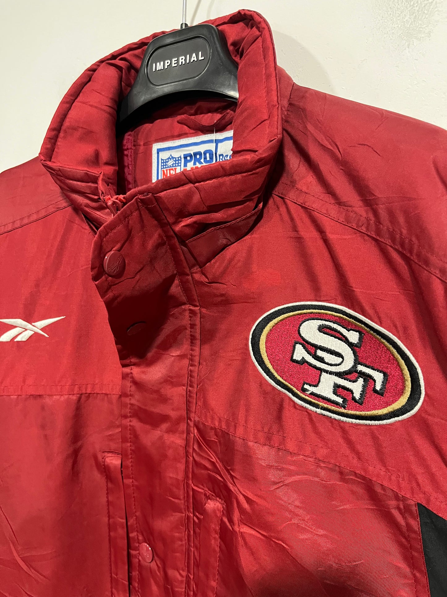 Giubbotto parka Reebok official NFL San Francisco 49ers (G731)