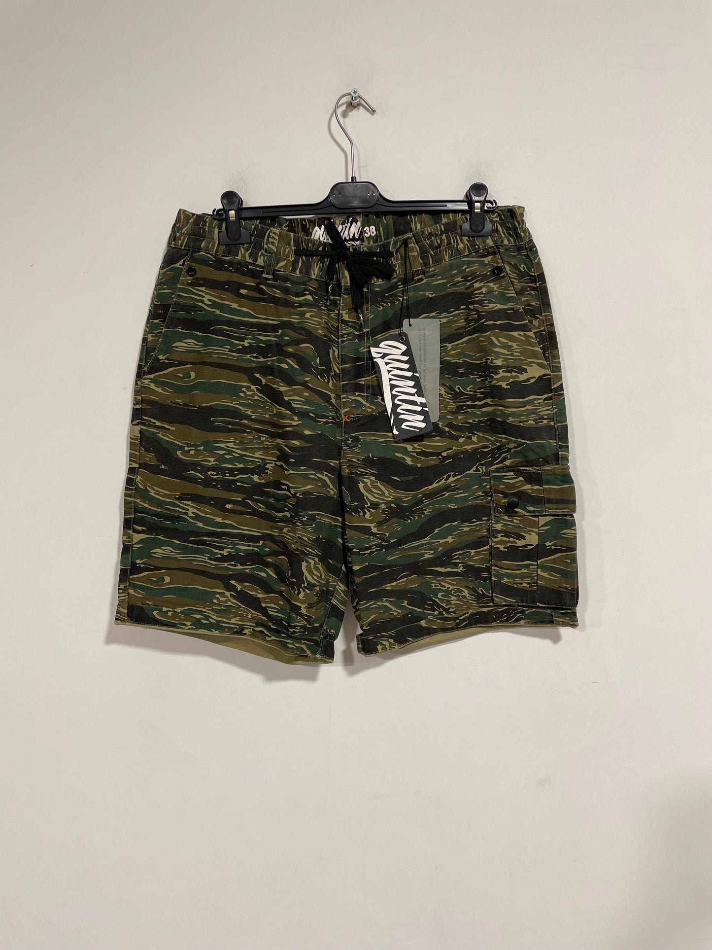 Shorts Quintin Co militare nuovo con cartellino (D687)
