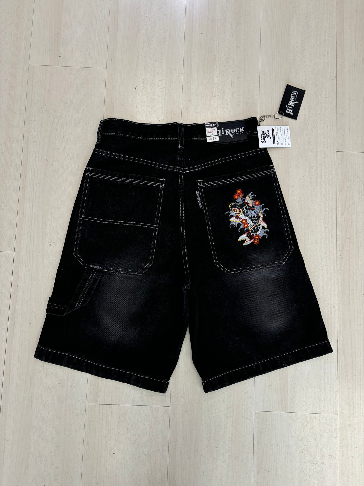 Jorts baggy Hirock con ricamo Carpa 2 nuovo con cartellino 🔥