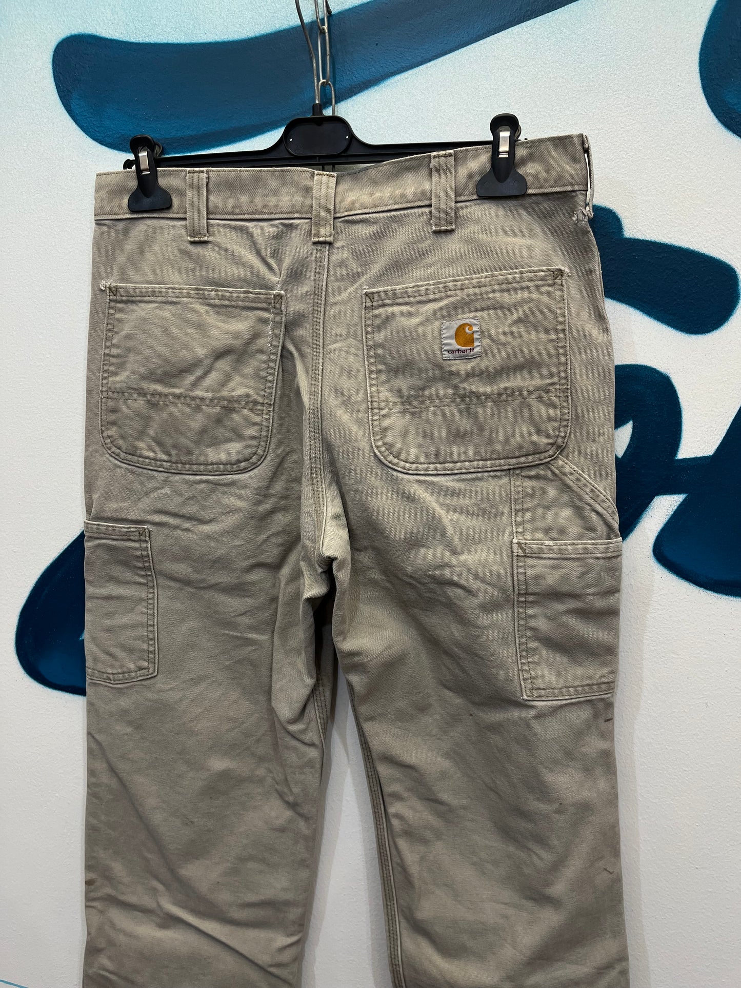 Jeans Carhartt single knee grigio chiaro (F248)