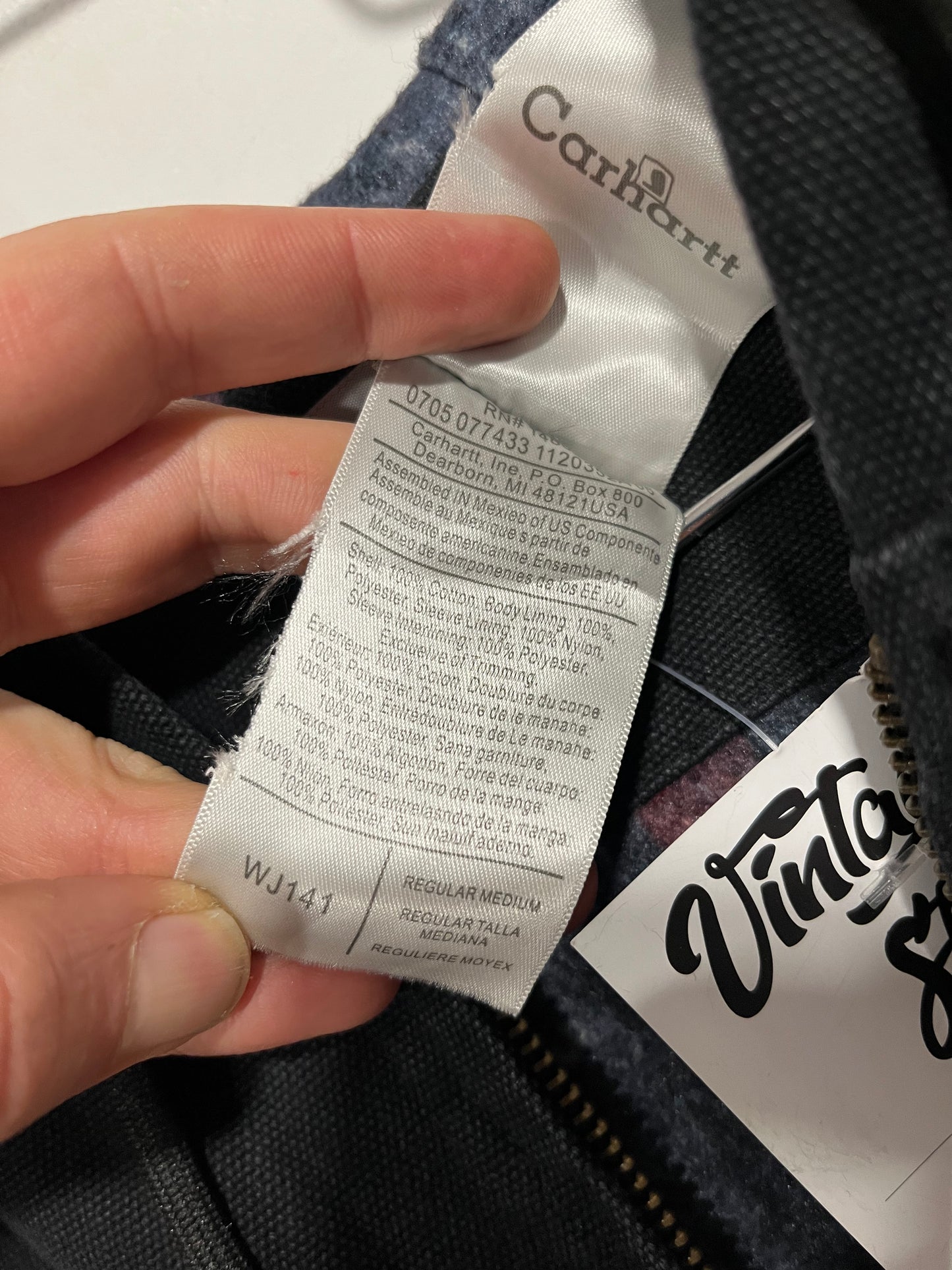 Raro giubbotto Carhartt Sierra WJ141 flannel lined (G958)