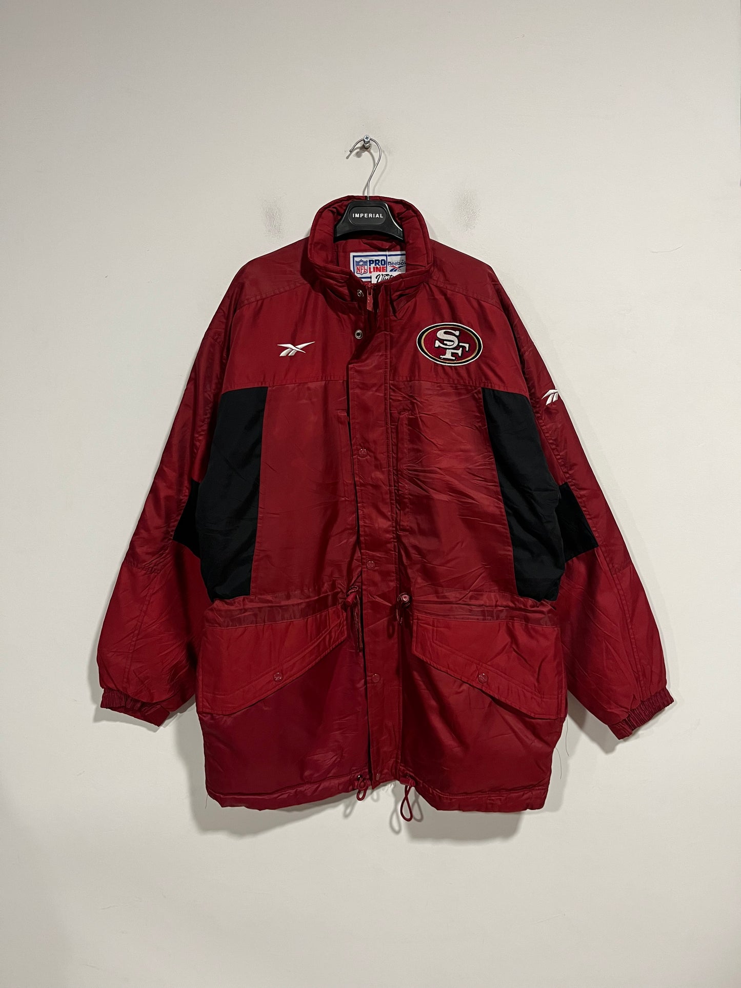 Giubbotto parka Reebok official NFL San Francisco 49ers (G731)