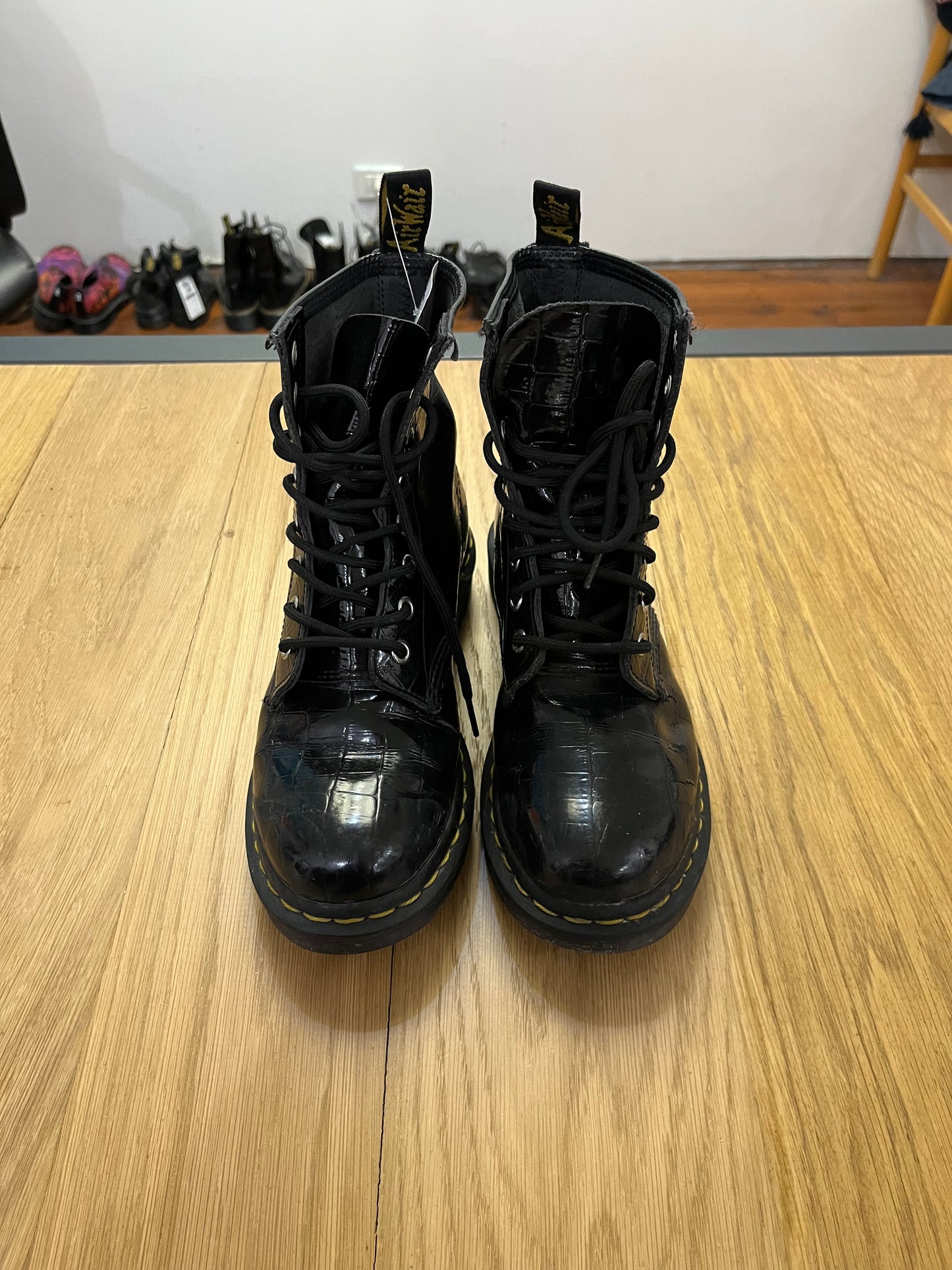 Stivaletti Dr Martens 1460 W lucidi neri (G812)
